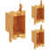 Inlight Single Gang Electrical Outlet Box, 3 Packs, 14 Cubic Inch Junction Box, Old Work Box
