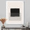 «Minimal Geometric Lines and Squares», reproduction d'art sur toile tendue