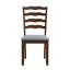 ACTU-Chaises en bois massif à dossier échelle classique, ensemble de 2, couleur noyer-1223992922
