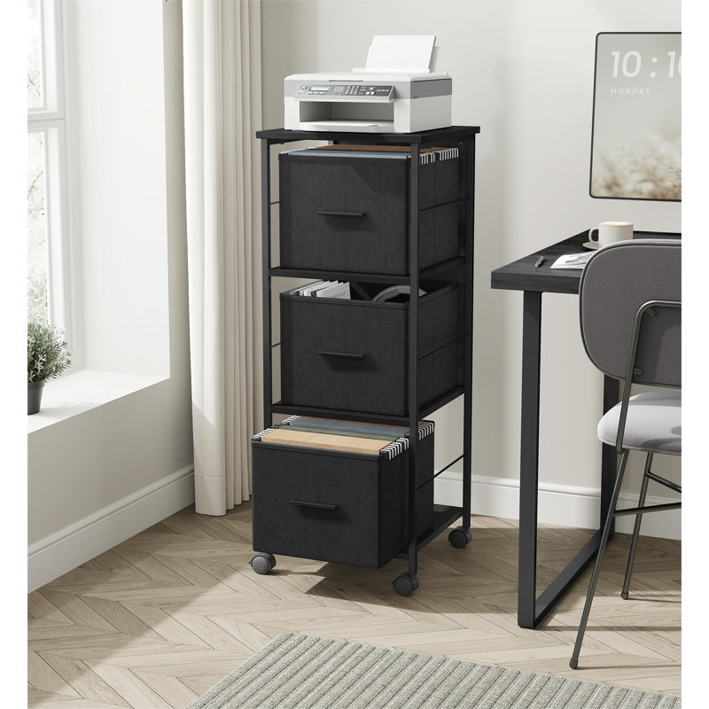Aeon 38.5cm Wide File Cabinet, Black