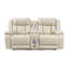 Beige luxueux ensemble de canapés 2 pièces causeuse inclinable électrique avec causeuse à lumière DEL-137635333