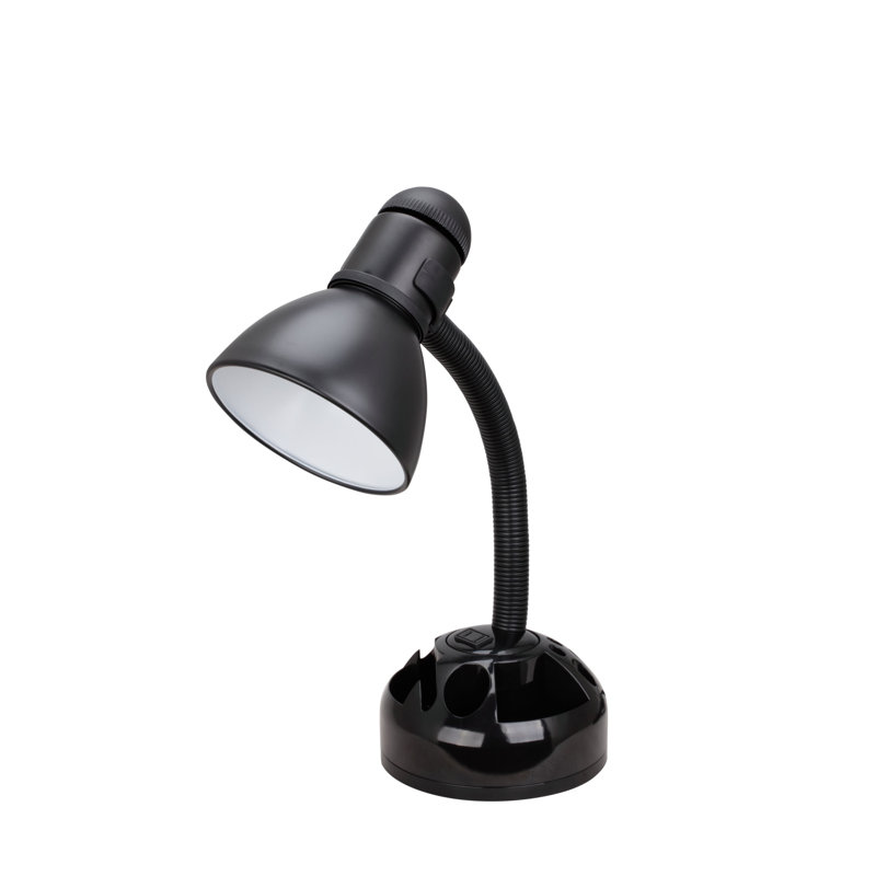 Mowrystown Desk Lamp, 19" H x 7.13" W x 6.38" D, Black