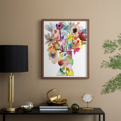 Linear Bouquet II, reproduction encadrée - bois massif