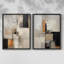 ABSTRACT Series CCCCLXIV - Impression encadrée de qualité supérieure - prête à être accrochée - aucun clou requis - aucun clou requis-491518058-491518057