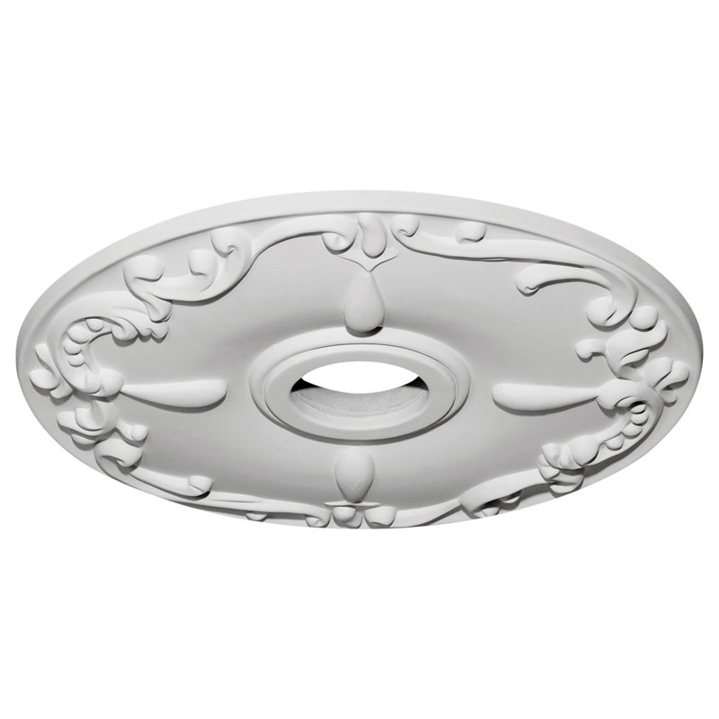 Médaillon de plafond Endurathane Kent, DE 18 po x P 3 1/2 po x P 1 1/4 po (convient aux auvents jusqu'à 5 po), apprêté en usine