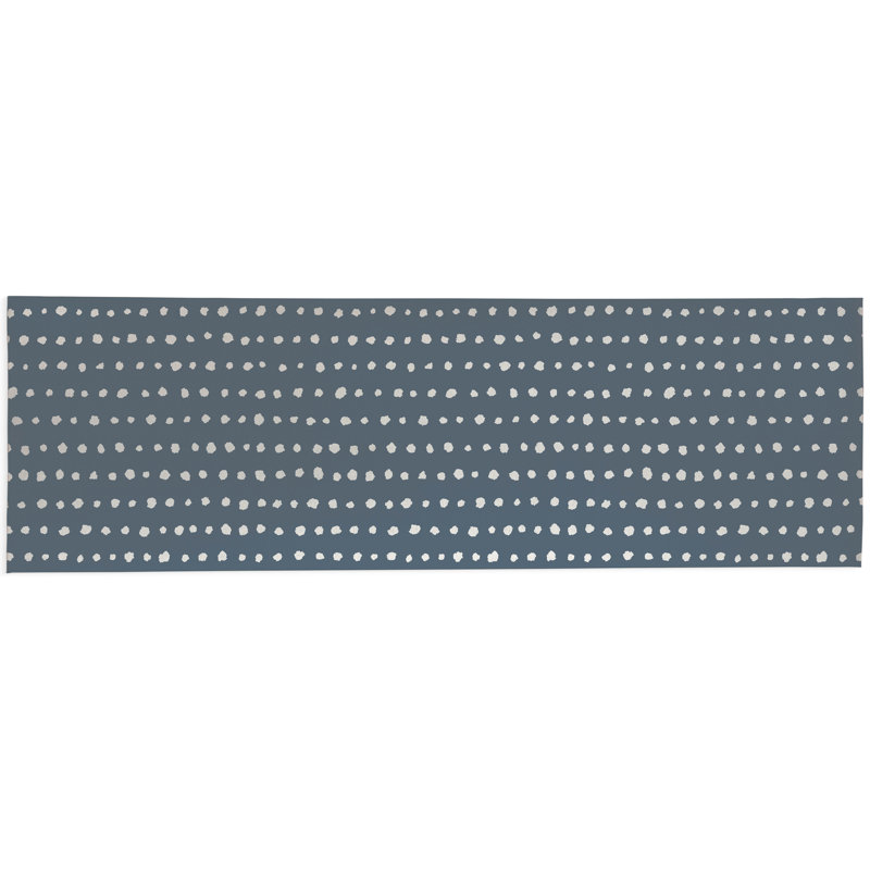 Dot Row Non-Slip Outdoor Rug, Runner 2'6" x 8'