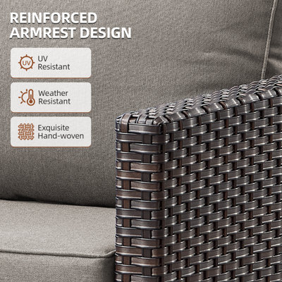 Kaelahni 74" Wide Powder Coated Steel Outdoor Patio Sofa
