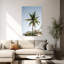 Swaying Palm Dream Abstract Dreamy Peaceful Palm Tree Nature Summer Wall Art Print 1 Piece Wrapped Canvas Wall Art-279586562