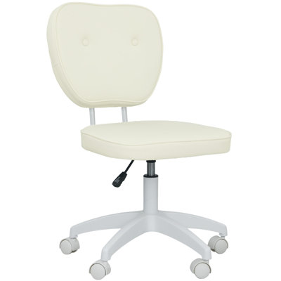 Vanity Office Chair, PU Leather Computer Chair For