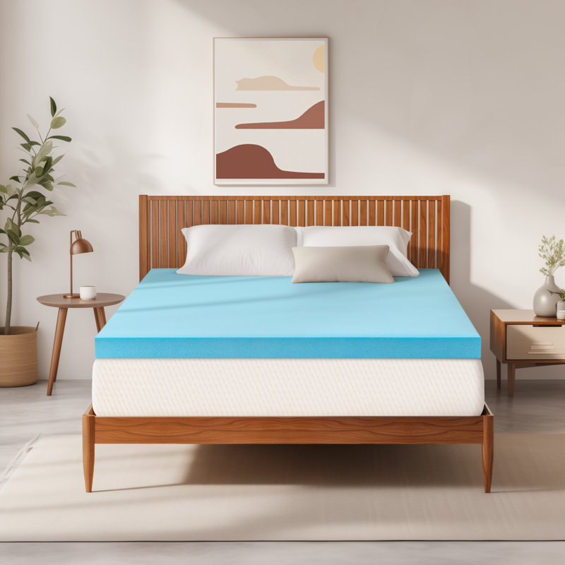 Surmatelas en mousse viscoélastique gélifiée 4 po, Très grand californien