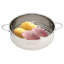 8.86"W Stainless Steel Steamer Pot Cooking with Handle-88597310