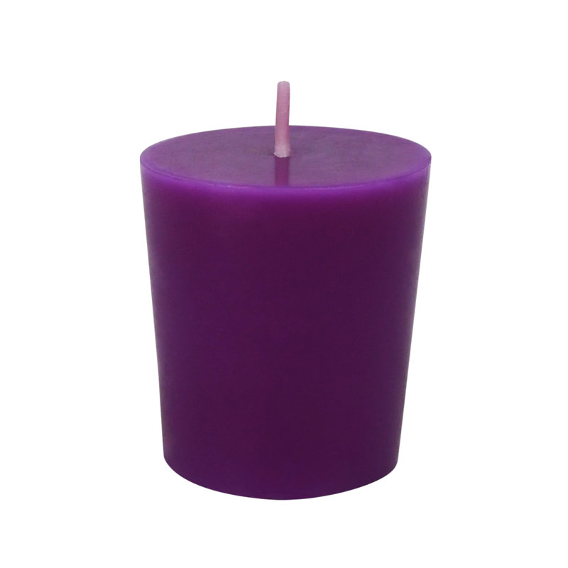 Bougie votive sans parfum Votive, Mauve, Ensemble de 96
