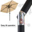 Parasol de marché avec lumières solaires à DEL, inclinaison et manivelle Cutshall-1931859116-1995405500