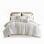 Ensemble d'édredon en coton ivoire avec chenille, taille grand-122444155-122444153