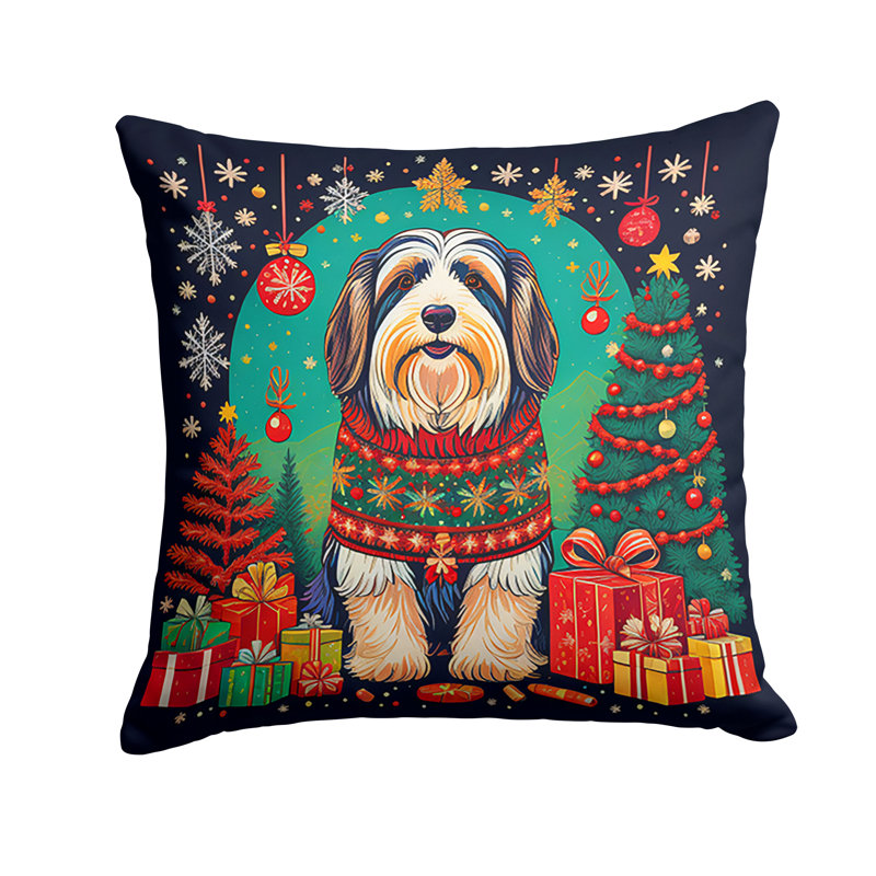 Coussin décoratif intérieur / extérieur Enchanted Christmas, 14 po x 14 po
