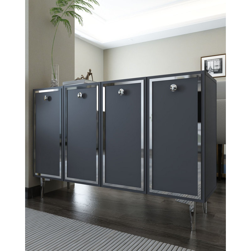 Console Esposito, Anthracite + argent
