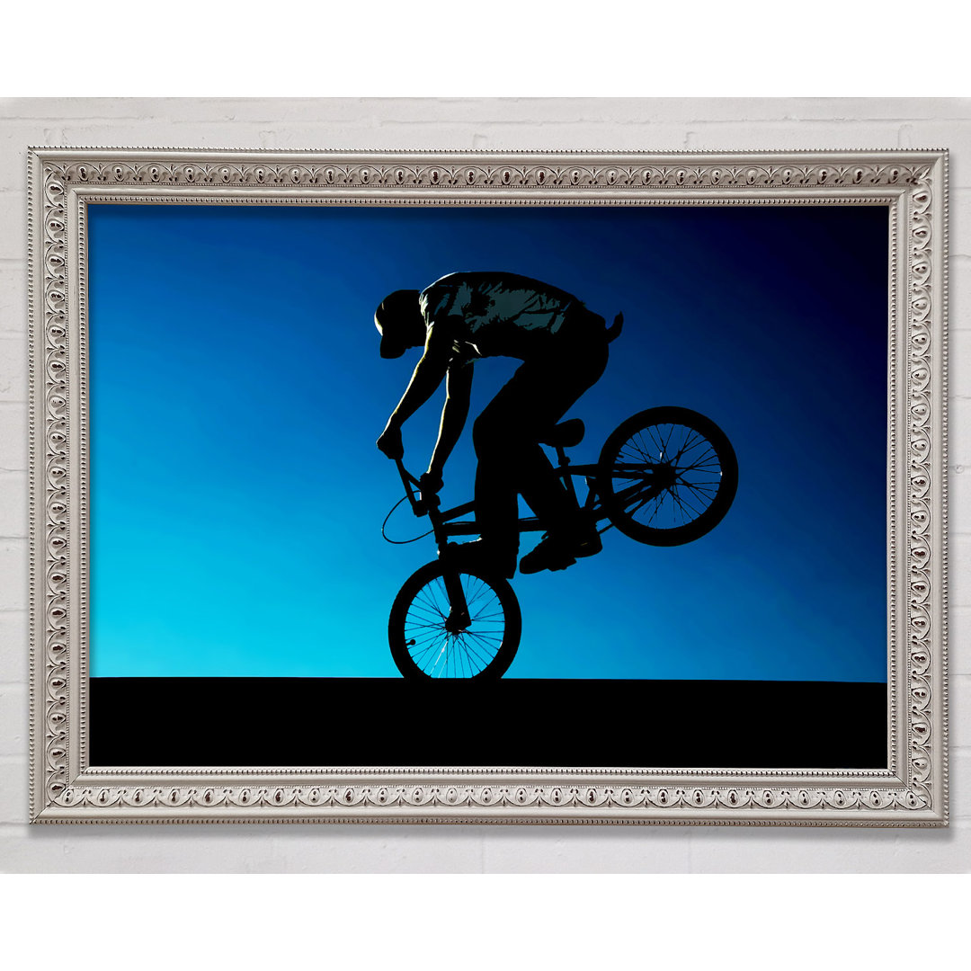 Bmx Front Wheelie - Einzelner Bilderrahmen Kunstdrucke