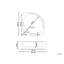 Clouser 1500mm x 201mm Corner Whirlpool Acrylic Bathtub with Tap