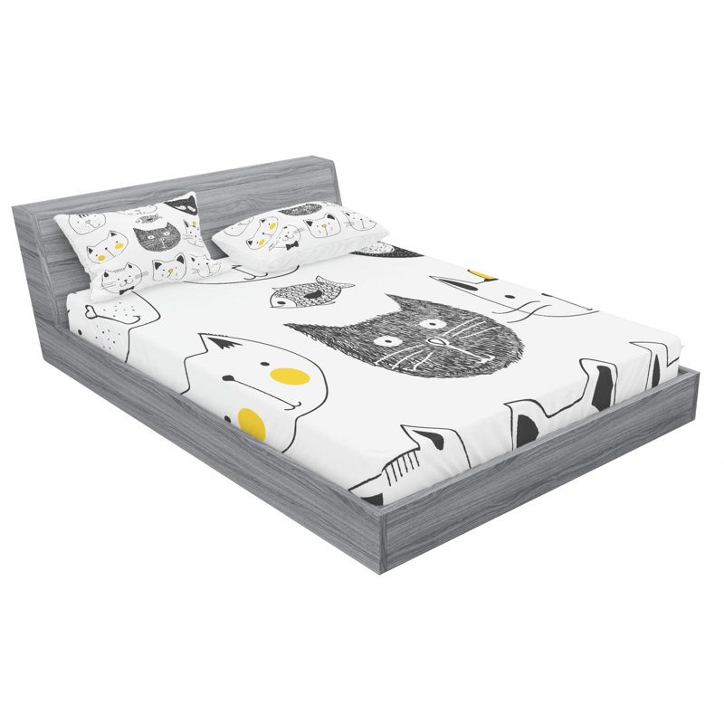 Microfiber Sheet Set, Full Sheet Set with 2 Pillowcases