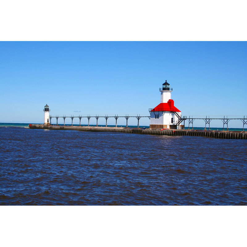 Lighthouse At The Sea - Wrapped Canvas Print, 30cm H x 46cm W x 3.8cm D