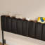 Tête de lit tapissier entièrement rayée avec lumières DEL et rangement Aurora, hauteur réglable pour matelas de 8 à 14 pouces-409080630-409080628
