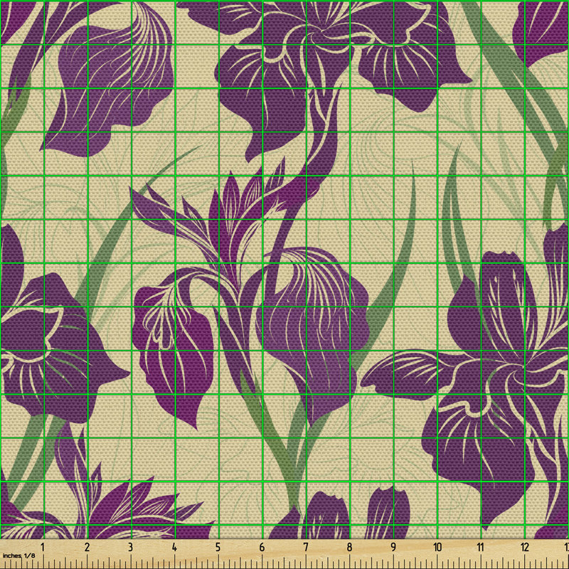 Chelseaanne Iris Flower Multi-Purpose Fabric