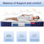 Matelas hybride en mousse et à ressorts-811982304