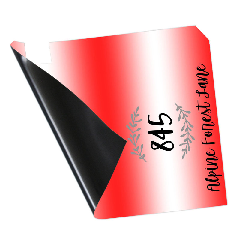Boîte aux lettres magnétique personnalisée, Rouge