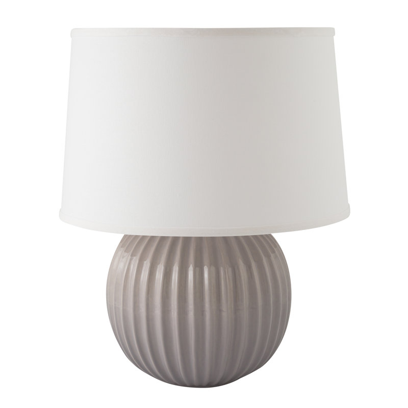 Erichsen Ceramic Table Lamp, Gloss Swanky Gray