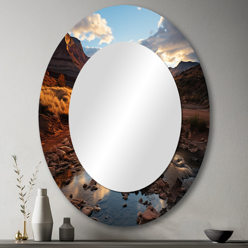 Kronos - Landscapes Metal Mirror, 43" x 33"