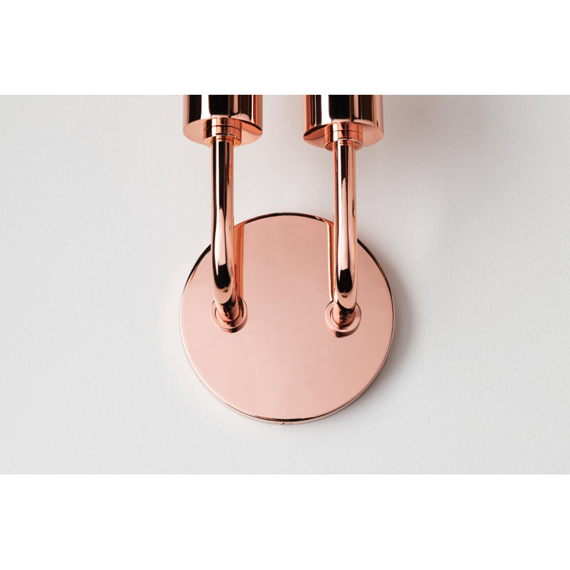 Madisson Armed Sconce, Polished Copper