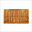 Table de bar d'extérieur rectangulaire en bois d'acacia minimaliste - durable, résistante aux intempéries et élégante pour le patio ou le jardin