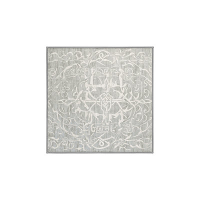 Machine Washable Grey Area Rug