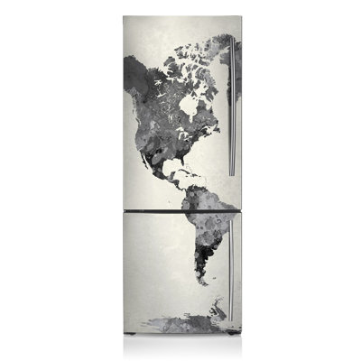 Geography Non-Wall Damaging Door Decal