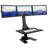 Mount-It! Height Adjustable Triple Monitor Electric Standing Desk Converter