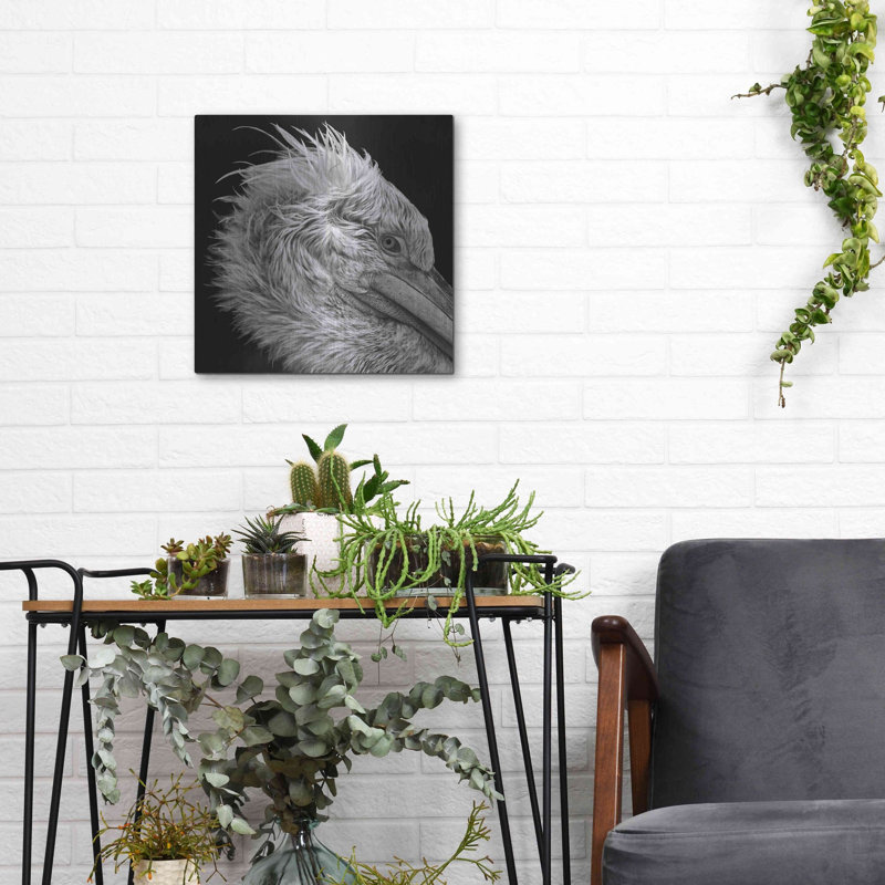 'Bad Hairday' by Epic Portfolio Metal Wall Art, 12" H x 12" W