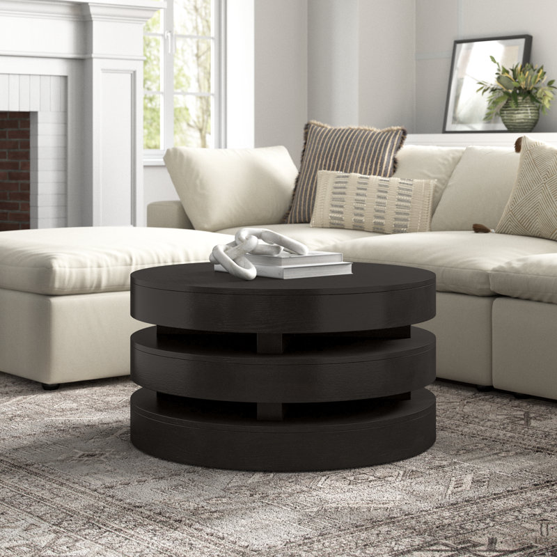Givry Single Coffee Table, Espresso Wood