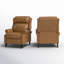Fauteuil inclinable en cuir véritable Ambrosane-79515882