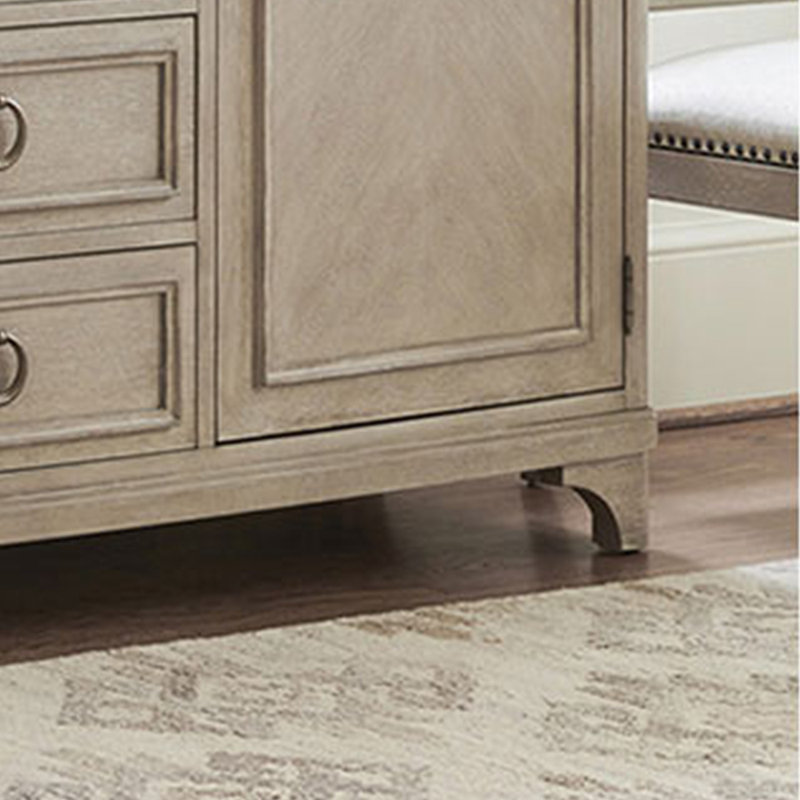 Solid wood light luxury elegant wall locker