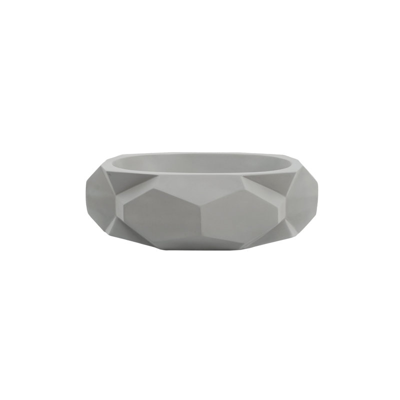 Barclay Kyan 20'' Concrete Specialty Bathroom Sink, Light Gray
