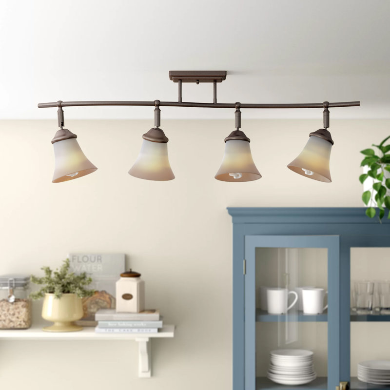 Neal 36.5'' 4 -Light Fixed Track Track Kit with Dimmable and Adjustable Head, Palladian Bronze