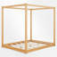 Lit plateforme à baldaquin en bois-114229256-114229257