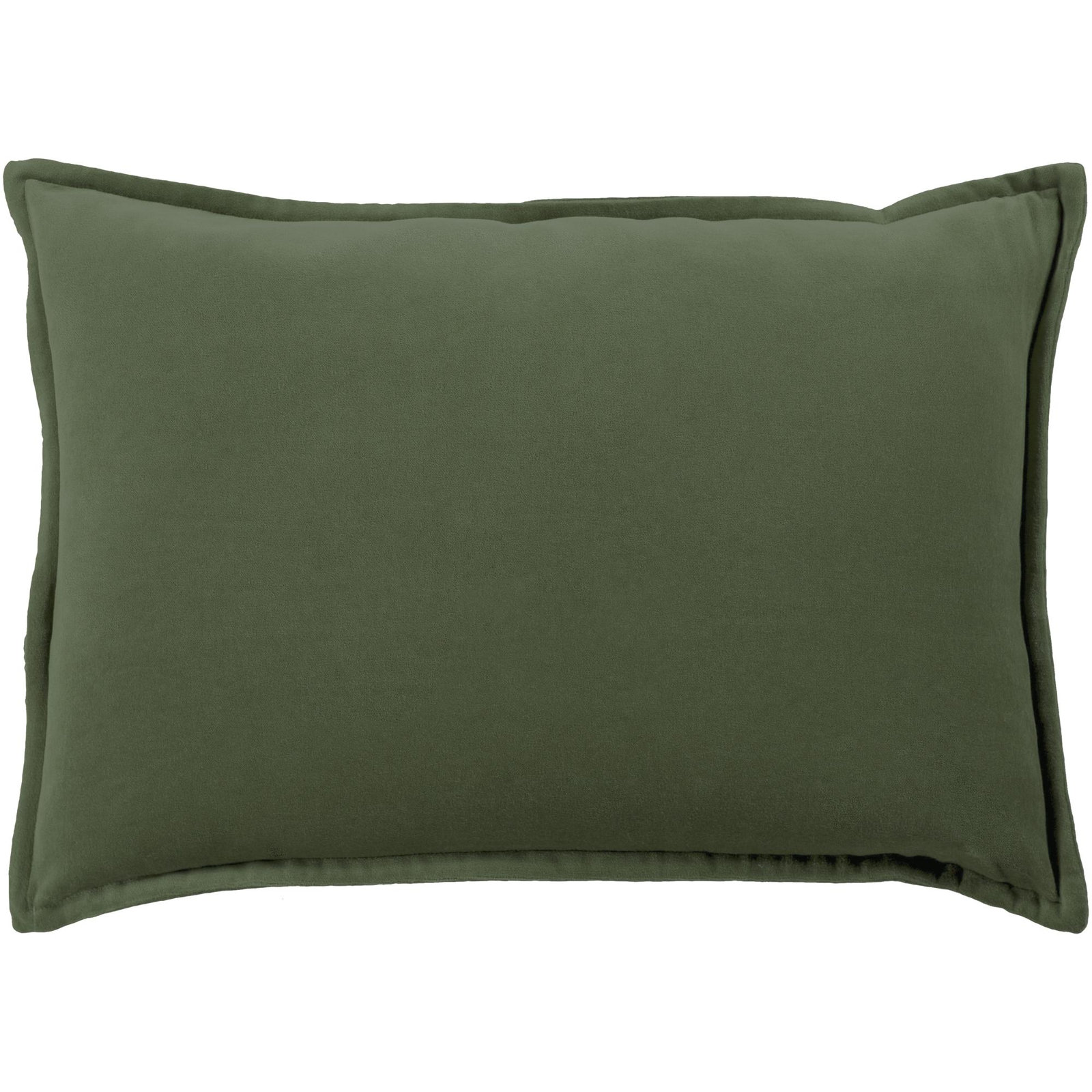 Norwin Cotton Throw Pillow, Polyester, Moss, 13"H x 19"W