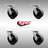 Filled Swivel Caster