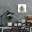 Art mural en verre épique «Under the Christmas Tree» par Elle Media Group, 12 po x 12 po
