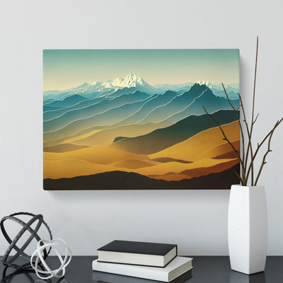 Enchanting Mountain Landscape - Wrapped Canvas