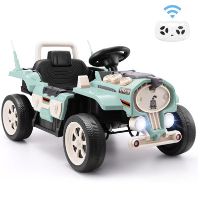 24v Ride On Train With Remote Control, Kid Ride On Toys Electric Car With Music, Bluetooth, Train Sound, Mp3 Player