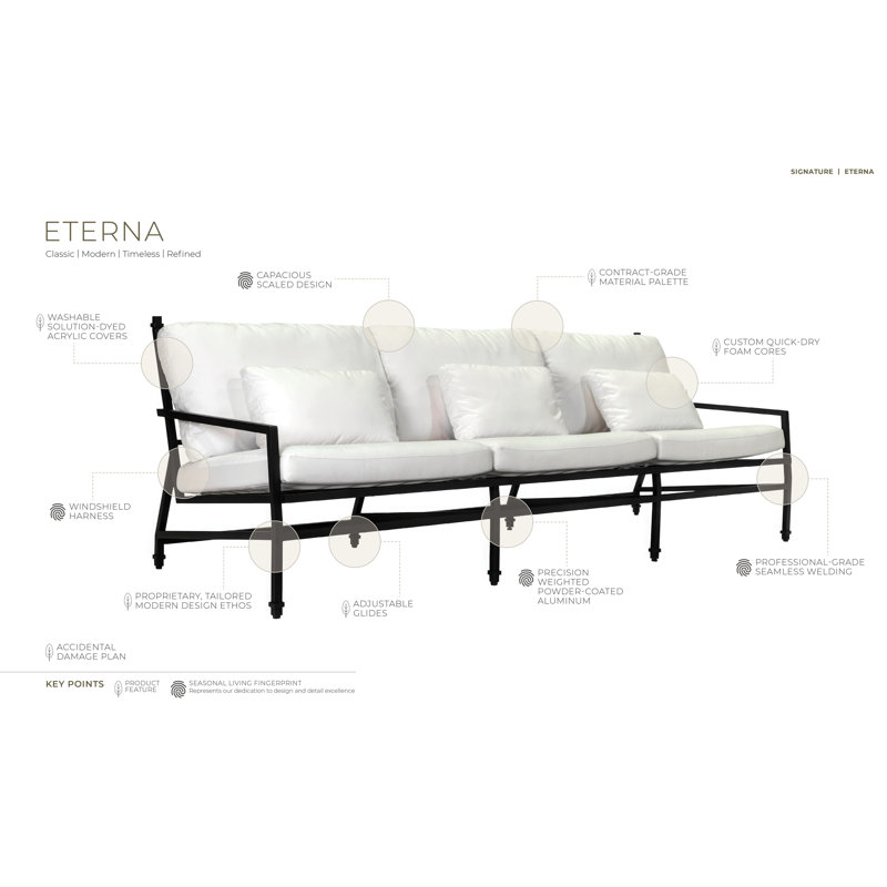 Eterna Outdoor 3 - Seat Patio Sofa