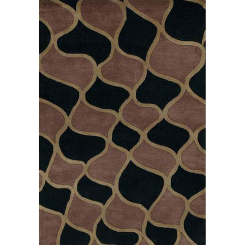 Sidney Wool Geometric Indoor Rug, Round 7'9"