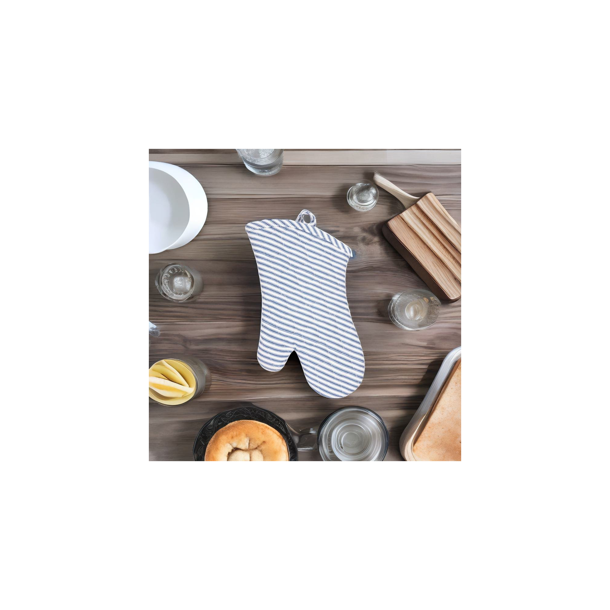 Livy Oven Mitt, Blue